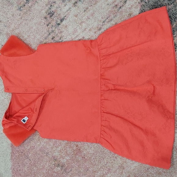 Janie and Jack Coral Brocade Dress - Picture 4 of 7